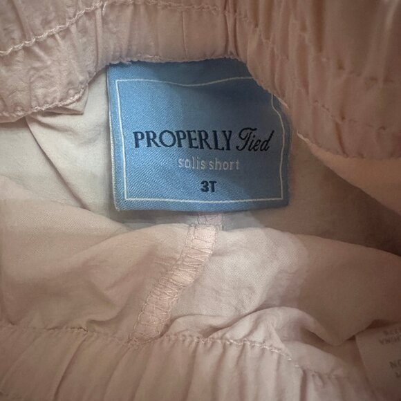 Properly Tied Girls' 3T Light Pink Solis Short - Picture 2 of 4
